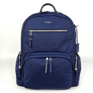 TUMI Voyageur Caren Essential Laptop Backpack Ultramarine Blue Travel Bag